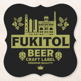 Porta-copo De Papel Rótulo Novelty Funny Beer