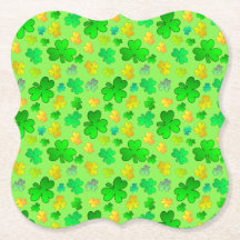 Rua, Porta copos de papel Shamrock do dia de Patri