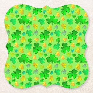 Porta-copo De Papel Rua, Porta copos de papel Shamrock no Dia de Patri