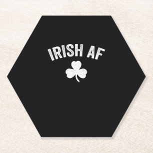 Porta-copo De Papel Ruas Engraçadas do AF Irlandês. Festa de Shamrock