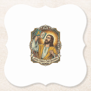 Porta-copo De Papel Saco de Batata Frita Vazio de Jesus Comida de Bêba