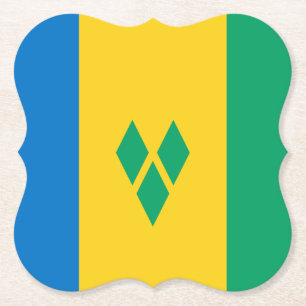 Porta-copo De Papel Santo Vincent & Grenadines Flag