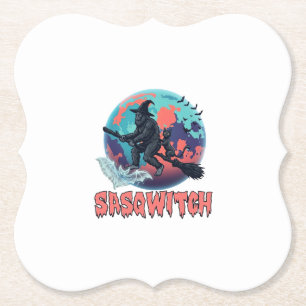 Porta-copo De Papel Sasqwitch Pé Grande Vassoura de Bruxa Gato Preto L