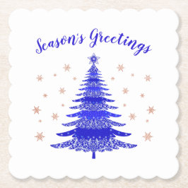 Porta-copo De Papel Saudações da temporada Árvore de Natal Dourada Ros