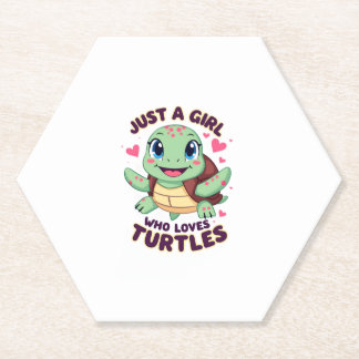 Porta-copo De Papel Sea Reptile Turtle Lovers Just A Girl Who Loves Tu