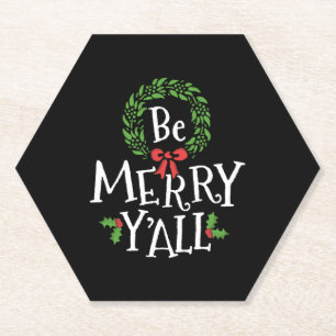 Porta-copo De Papel Seja Feliz, VOCÊS VÊM Festivos