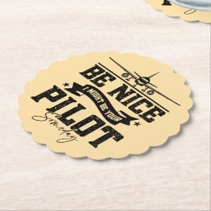 Porta-copo De Papel Seja legal, eu posso ser seu Pai piloto algum dia