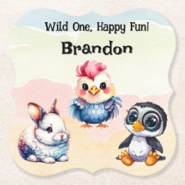 Porta-copo De Papel Selvagem De Animais De Floresta Brincadeiras