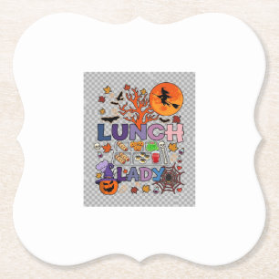 Porta-copo De Papel Senhora do Almoço Halloween Bruxa Lua Abóbora_1