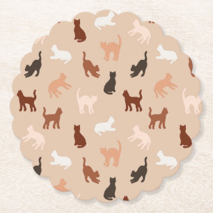 Porta-copo De Papel Silhute de gato