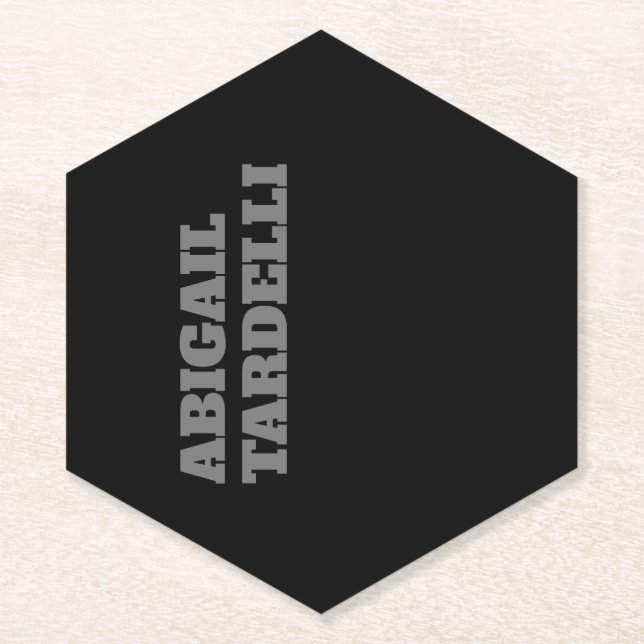 Porta-copo De Papel Simples personagem moderna e ousada profissional (Frente)