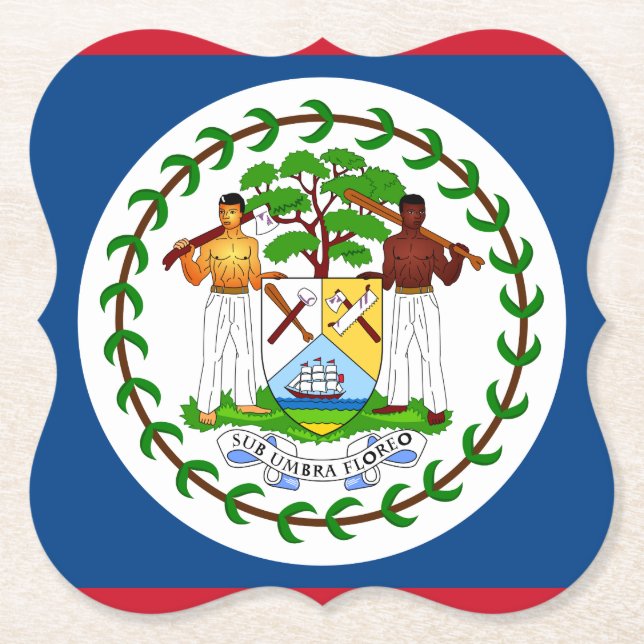 Porta-copo De Papel Sinalizador Belize (Frente)