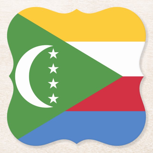 Porta-copo De Papel Sinalizador Comores (Frente)