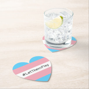 Porta-copo De Papel Sinalizador Trans #LetThemPlay