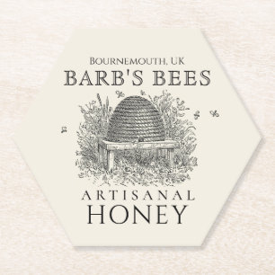 Porta-copo De Papel Skep de Marfim da Porta copos de Velas do Honey Bu