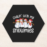 Porta-copo De Papel Snowman Christmas Chillin With My Snowmies<br><div class="desc">Snowman Christmas Chillin With My Snowmies</div>