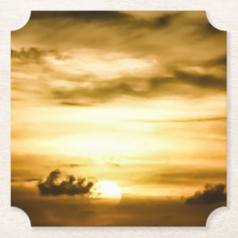 Porta-copo De Papel Sol No Oceano Pacífico