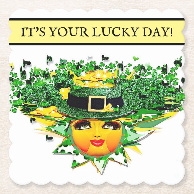 PORTA-COPO DE PAPEL SORTE SOL! (Frente)