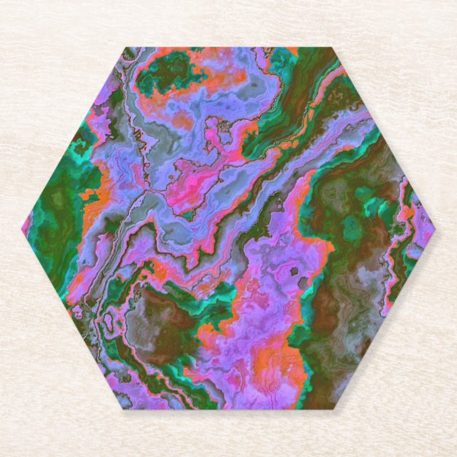 Porta-copo De Papel Sour Marble (Frente)