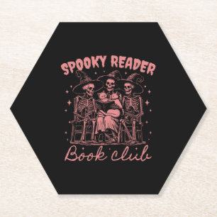 Porta-copo De Papel Spooky Reader Book Club D Red