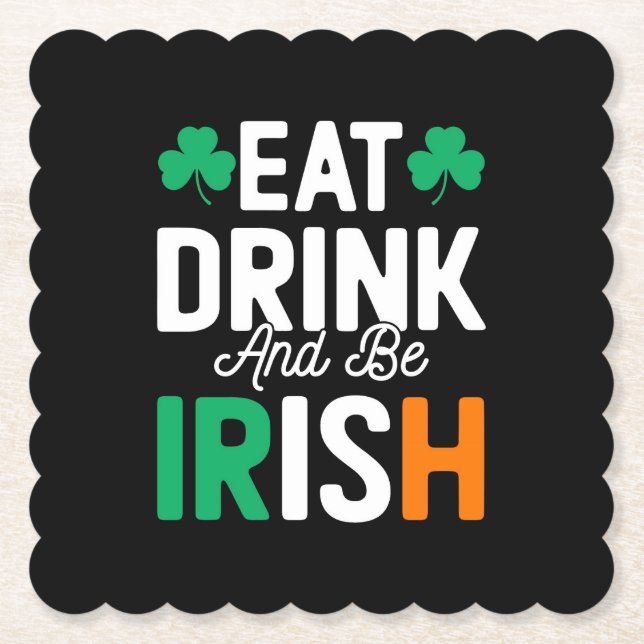 Porta-copo De Papel St Patrick's Day  (Frente)