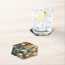 Porta-copo De Papel Stained Glass Waves