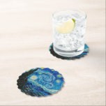 Porta-copo De Papel Starry Night por Vincent van Gogh,<br><div class="desc">A famosa pintura de Van Gogh,  Starry Night.</div>