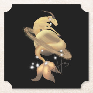 Porta-copo De Papel Stellar Capricorn Saturn Zodiac