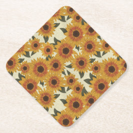 Porta-copo De Papel Summer Sunflowers