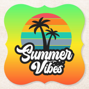 Porta-copo De Papel Summer Vibes Lago Tropical Scene-32922