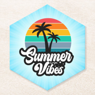 Porta-copo De Papel Summer Vibes Lago Tropical Scene-32922