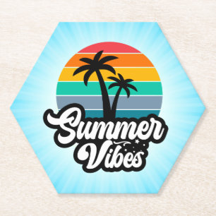 Porta-copo De Papel Summer Vibes Lago Tropical Scene-32922