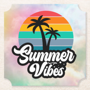 Porta-copo De Papel Summer Vibes Lago Tropical Scene-32922