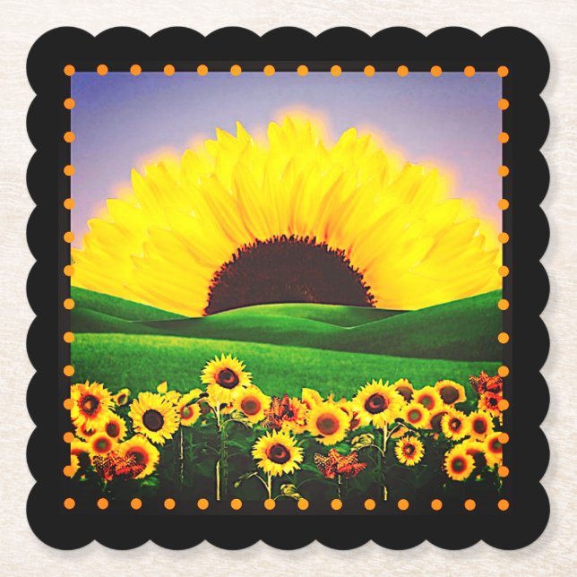 PORTA-COPO DE PAPEL SUNFLOWER HILL (Frente)
