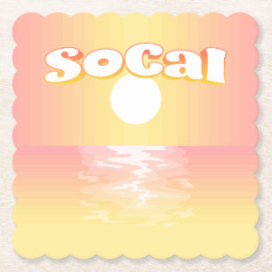 Porta-copo De Papel Sunset SoCal