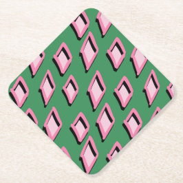 Porta-copo De Papel Suporte de Diamante Rosa