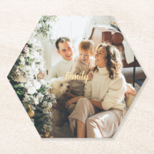 Suporte para Copos de Natal com Foto da Família – 
