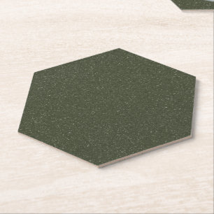 Porta-copo De Papel Suporte Personalizado Verde Musgo Escuro com Ponto