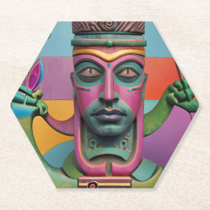 Porta-copo De Papel Sushi Radio Tiki Man