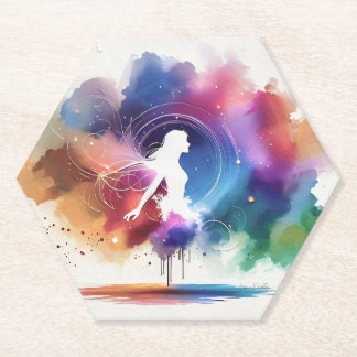 Porta-copo De Papel Sussurros de uma Alma Arco-Íris