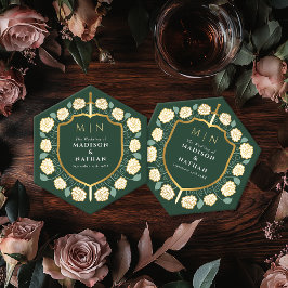 Porta-copo De Papel Sword & Shield Medieval Fantasy Casamento Monogram