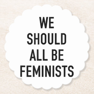 Porta-copo De Papel T-Shirt Feminista - Todos Deveríamos Ser Feminista