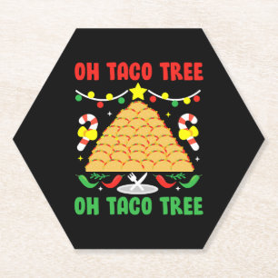 Porta-copo De Papel Taco Tree Comida mexicana Taco no Natal