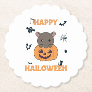Porta-copo De Papel Tapir No Feliz Dia Das Bruxas De Pumpkin Cute Tapi