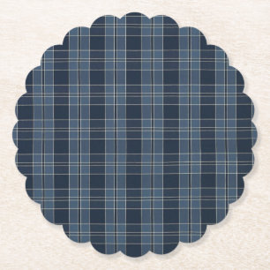 Porta-copo De Papel tecido de padrão tartan Campbell Paper Porta copo