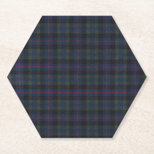 Porta-copo De Papel tecido de padrão tartan Campbell Paper Porta copo