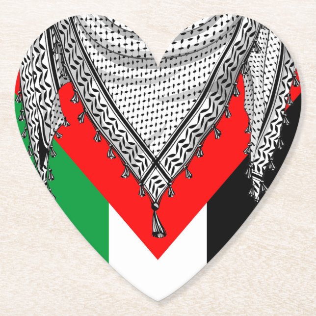 Porta-copo De Papel Tecido Tradicional do Keffiyeh Scarf Palestino (Frente)