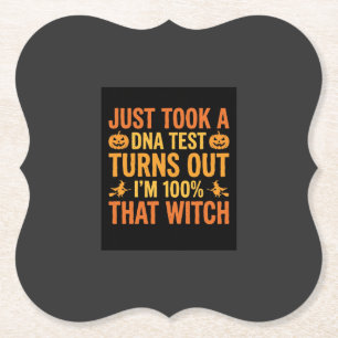 Porta-copo De Papel Teste de DNA de Bruxa de Halloween Design Divertid