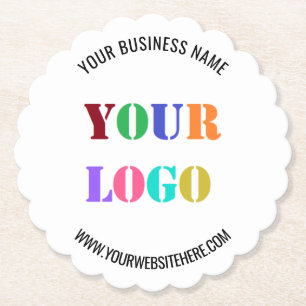 Porta-copo De Papel Texto de Logotipo de Empresa Personalizado Promoci
