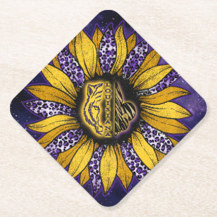 Porta-copo De Papel Tigres da Louisiana, Apoio Fleur-de-Lis